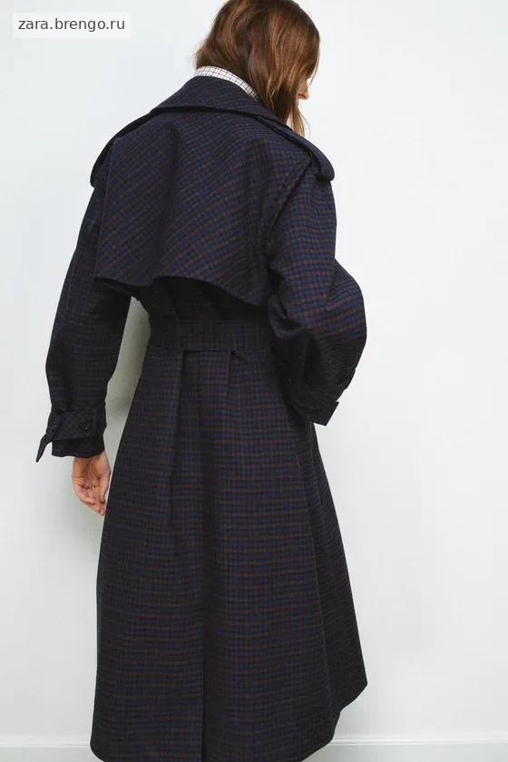 ТРЕНЧ В КЛЕТКУ коллекция Zara «ZW» 