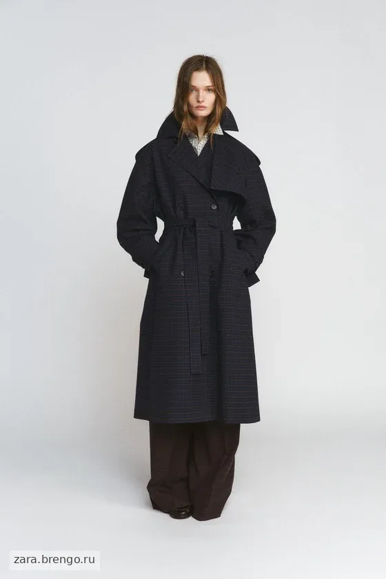 ТРЕНЧ В КЛЕТКУ коллекция Zara «ZW» 