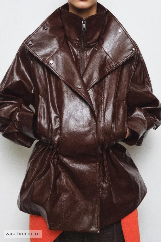 КУРТКА ИЗ ИСКУССТВЕННОЙ КОЖИ — коллекция Zara «ZW»