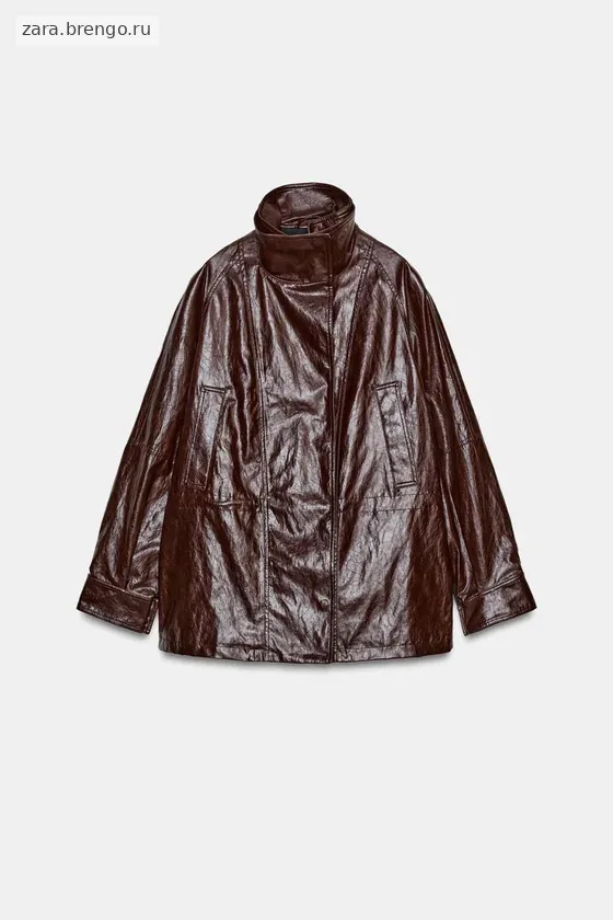 КУРТКА ИЗ ИСКУССТВЕННОЙ КОЖИ — коллекция Zara «ZW»