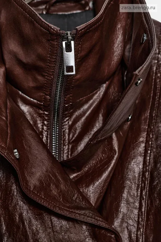 КУРТКА ИЗ ИСКУССТВЕННОЙ КОЖИ — коллекция Zara «ZW»