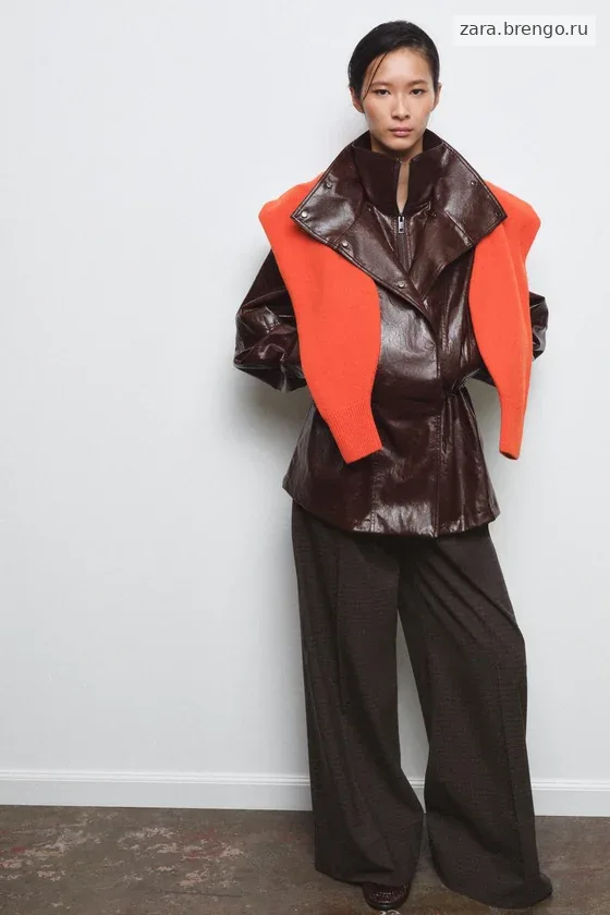 КУРТКА ИЗ ИСКУССТВЕННОЙ КОЖИ — коллекция Zara «ZW»