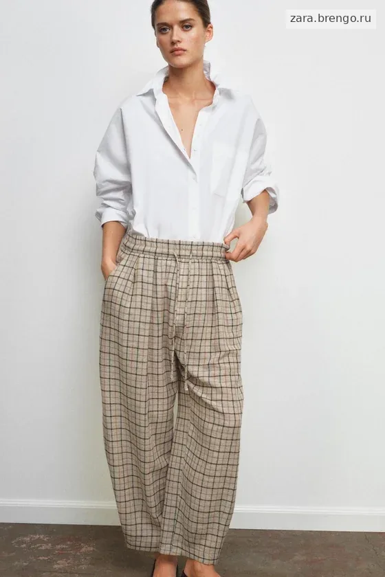 БРЮКИ В КЛЕТКУ — коллекция Zara «ZW»