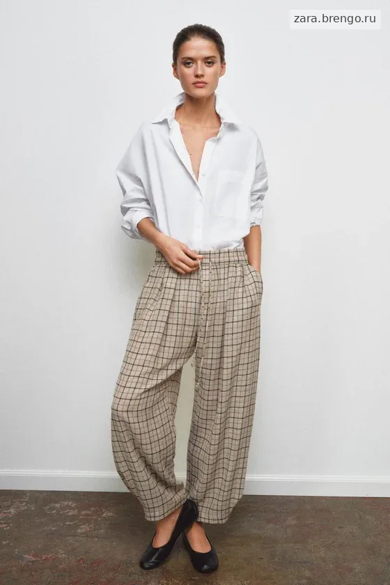 БРЮКИ В КЛЕТКУ — коллекция Zara «ZW»