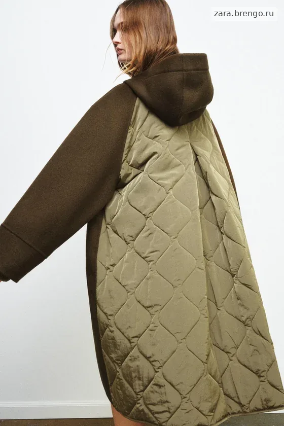 ПАРКА ИЗ СМЕСОВОЙ ШЕРСТИ коллекция Zara «ZW» 