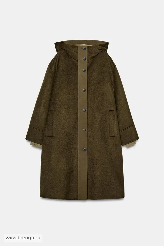 ПАРКА ИЗ СМЕСОВОЙ ШЕРСТИ коллекция Zara «ZW» 