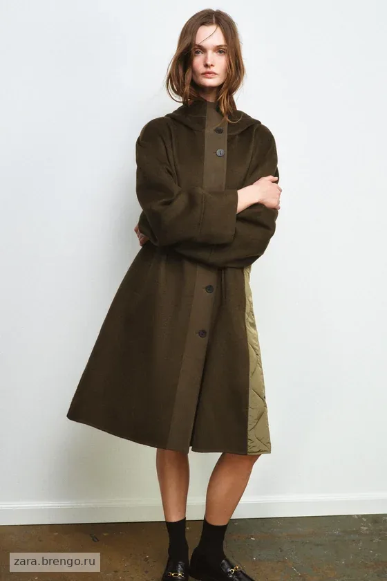 ПАРКА ИЗ СМЕСОВОЙ ШЕРСТИ коллекция Zara «ZW» 