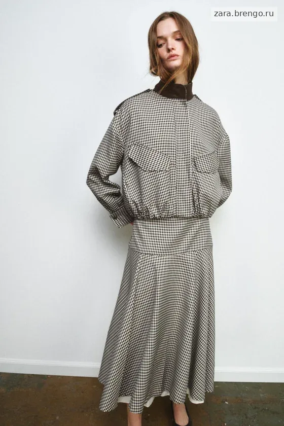 БОМБЕР В КЛЕТКУ — коллекция Zara «ZW»