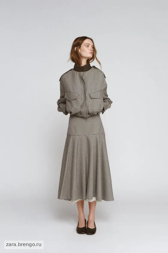 БОМБЕР В КЛЕТКУ — коллекция Zara «ZW»