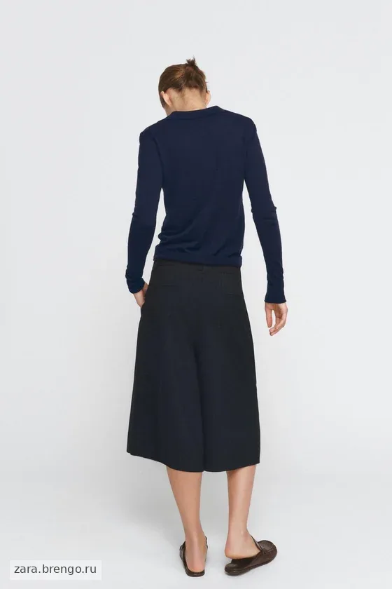 ШОРТЫ В ПОЛОСКУ С ЗАЩИПАМИ — коллекция Zara «ZW»