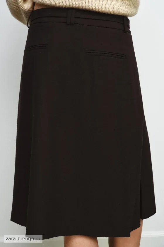 ЮБКА МИДИ В СКЛАДКУ — коллекция Zara «ZW»
