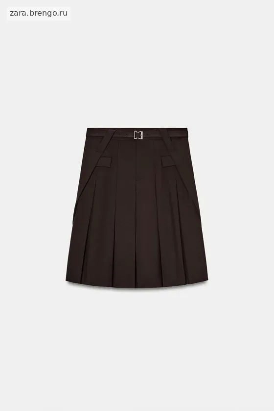 ЮБКА МИДИ В СКЛАДКУ — коллекция Zara «ZW»