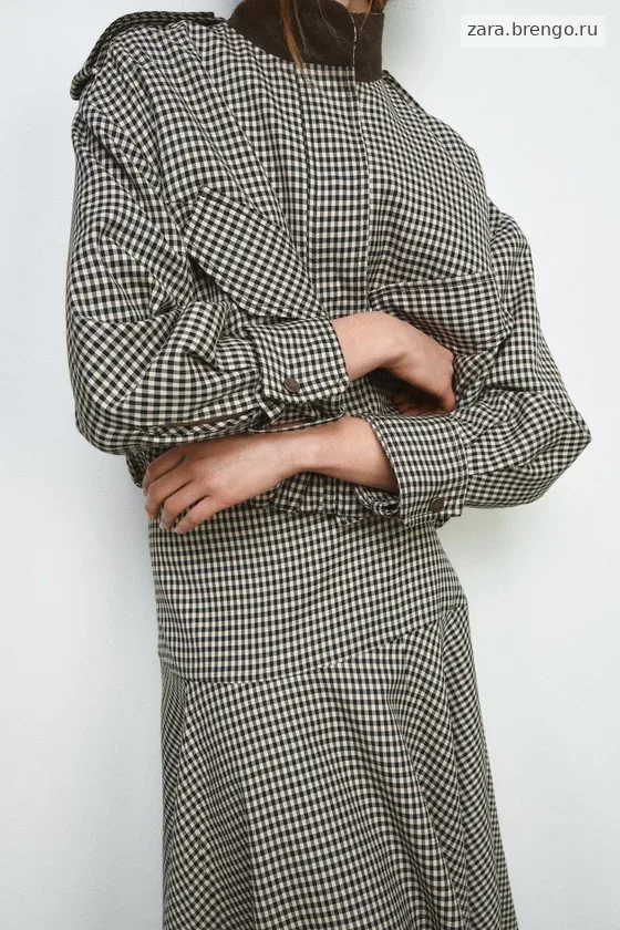 КОМБИНИРОВАННАЯ ЮБКА В КЛЕТКУ — коллекция Zara «ZW»