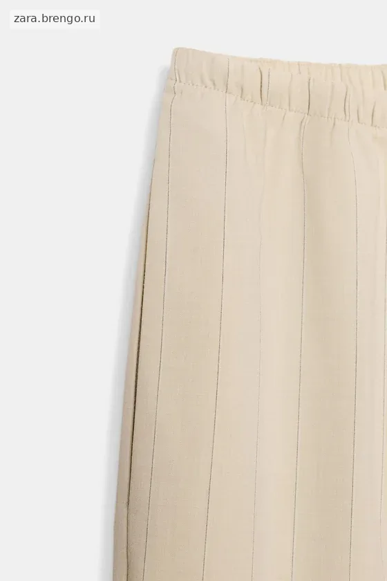 БРЮКИ В ПОЛОСКУ В ПИЖАМНОМ СТИЛЕ — коллекция Zara «ZW»