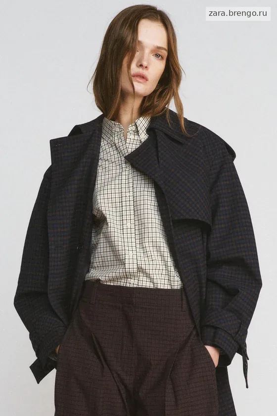 РУБАШКА В КЛЕТКУ коллекция Zara «ZW»
