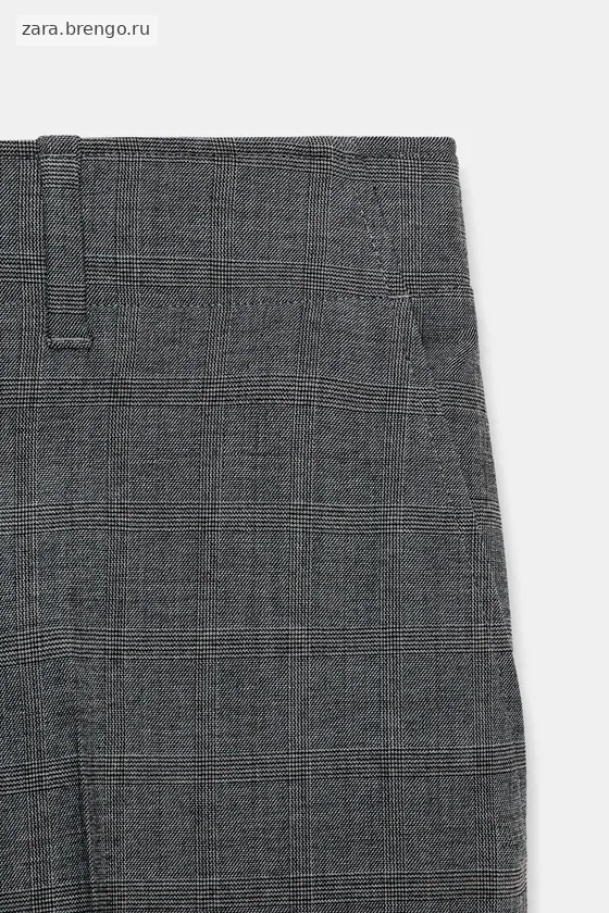 БРЮКИ ПРЯМОГО КРОЯ В КЛЕТКУ — коллекция Zara «ZW»