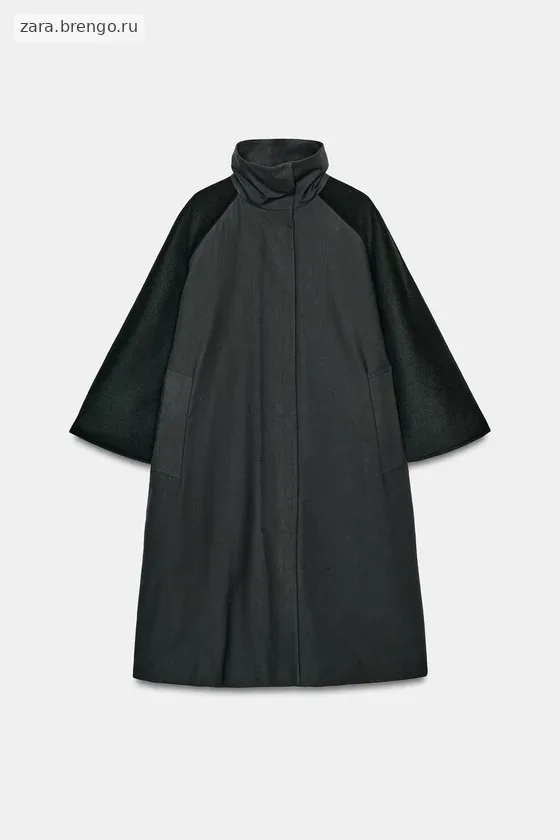 НАКИДКА ИЗ СМЕСОВОЙ ШЕРСТИ — коллекция Zara «ZW» 