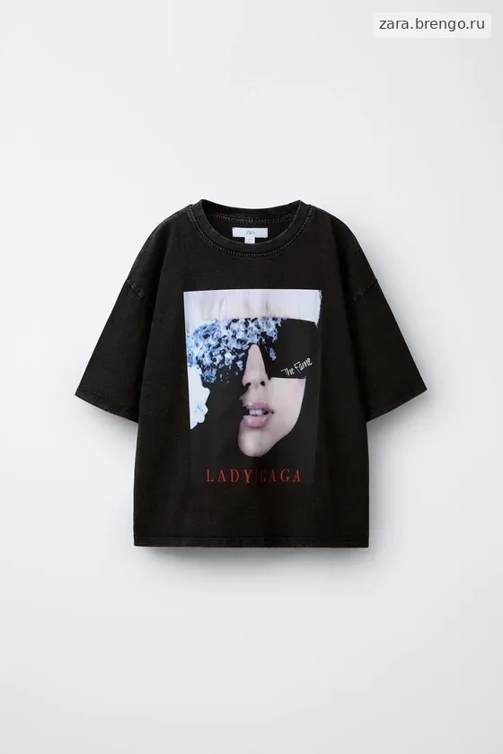 ФУТБОЛКА С ПРИНТОМ LADY GAGA ©