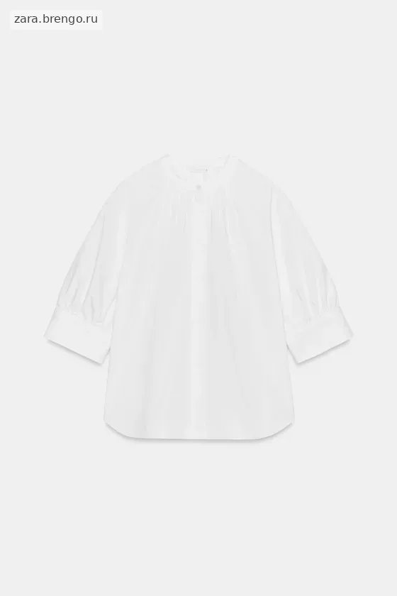 РУБАШКА С ОБЪЕМНЫМИ РУКАВАМИ коллекция Zara «ZW»