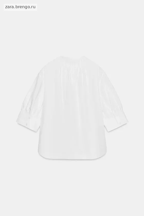 РУБАШКА С ОБЪЕМНЫМИ РУКАВАМИ коллекция Zara «ZW»