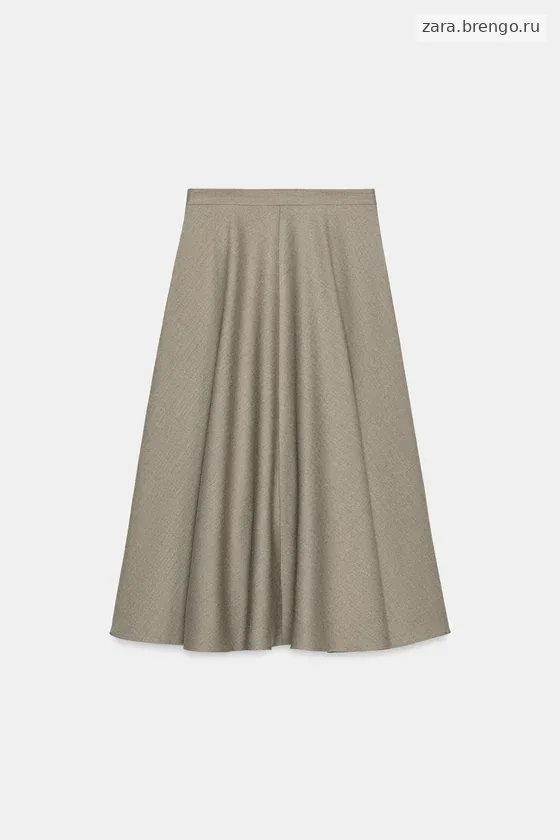 ШИРОКАЯ ЮБКА В ЕЛОЧКУ — коллекция Zara «ZW»