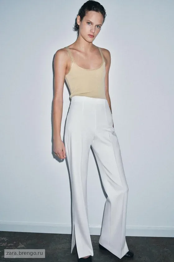 РАСКЛЕШЕННЫЕ БРЮКИ С РАЗРЕЗАМИ коллекция Zara «ZW»