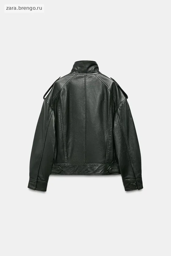 БОМБЕР ИЗ КОЖИ — коллекция Zara «ZW» 