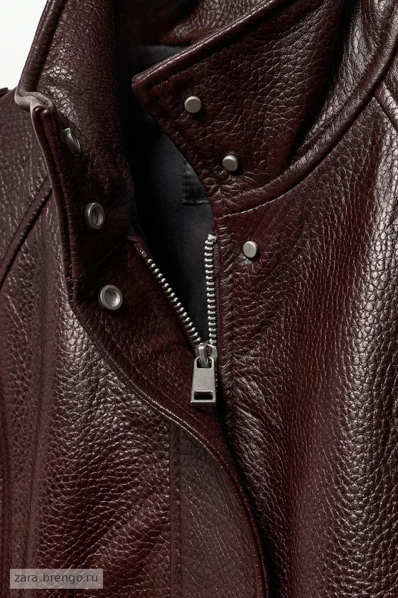 БОМБЕР ИЗ 100% КОЖИ — коллекция Zara «ZW» 