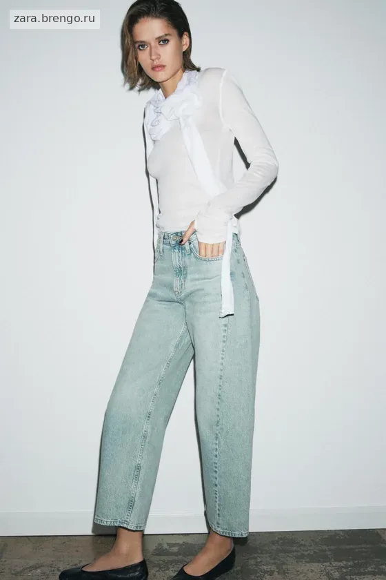 ДЖИНСЫ коллекция Zara «ZW» ANKLE  СО СРЕДНЕЙ ПОСАДКОЙ