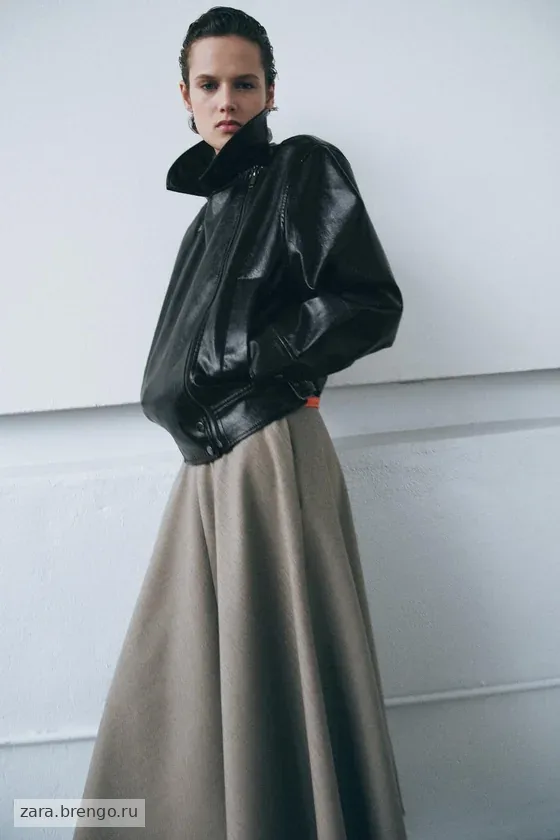 КУРТКА ИЗ ИСКУССТВЕННОЙ КОЖИ — коллекция Zara «ZW»