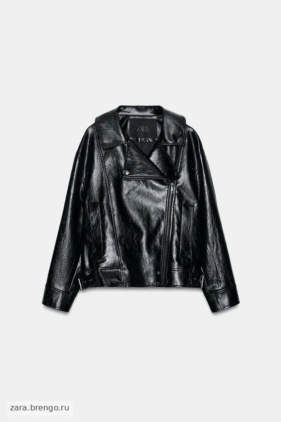 КУРТКА ИЗ ИСКУССТВЕННОЙ КОЖИ — коллекция Zara «ZW»