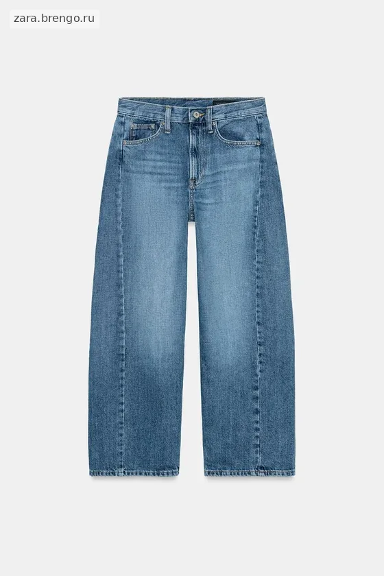 УКОРОЧЕННЫЕ ДЖИНСЫ  СО СРЕДНЕЙ ПОСАДКОЙ — коллекция Zara «ZW»