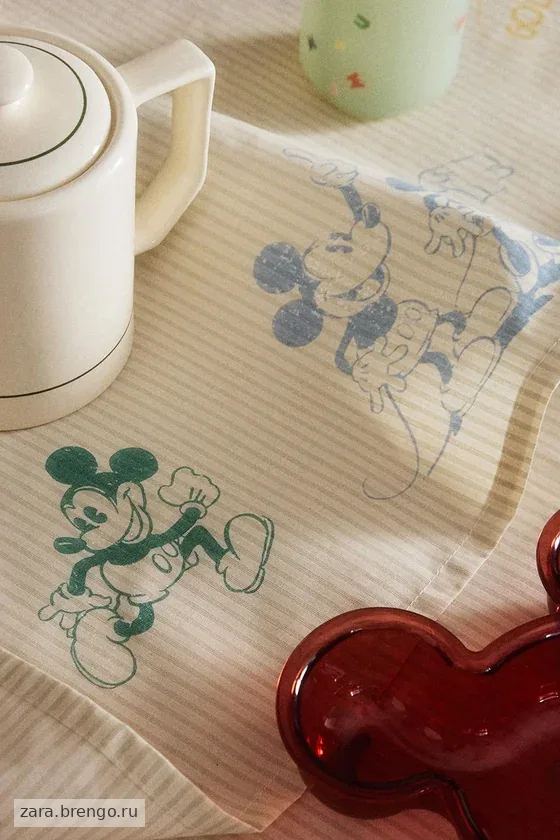 Детский столовый скатерть mickey & minnie ©disney из хлопка