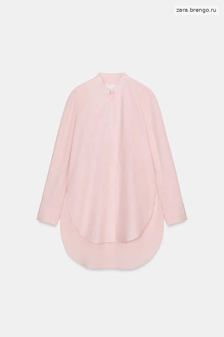 Асимметричная рубашка из поплина Zara «ZW»