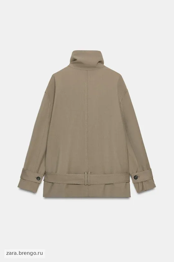 ЖАКЕТ СВОБОДНОГО КРОЯ С ПОЯСОМ — коллекция Zara «ZW»