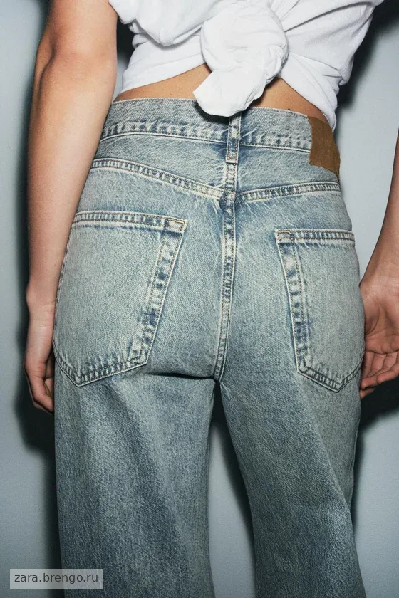ДЖИНСЫ Багги СО СРЕДНЕЙ ПОСАДКОЙ — коллекция Zara «ZW»