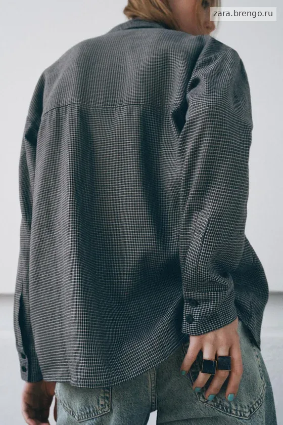 РУБАШКА В КЛЕТКУ коллекция Zara «ZW»