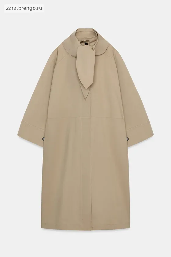 ТРЕНЧ ОВЕРСАЙЗ С ПЛАТКОМ коллекция Zara «ZW» 