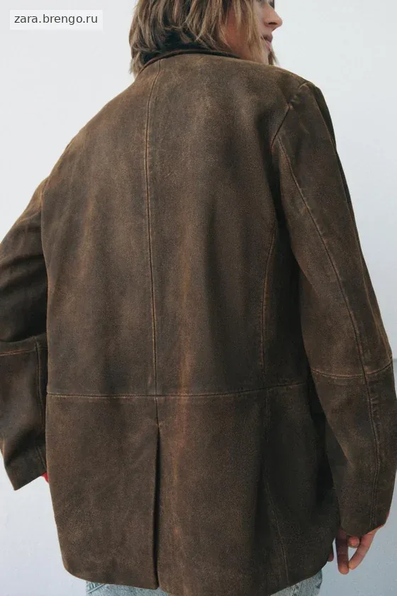 Эксклюзивный жакет из замши Zara «ZW» 