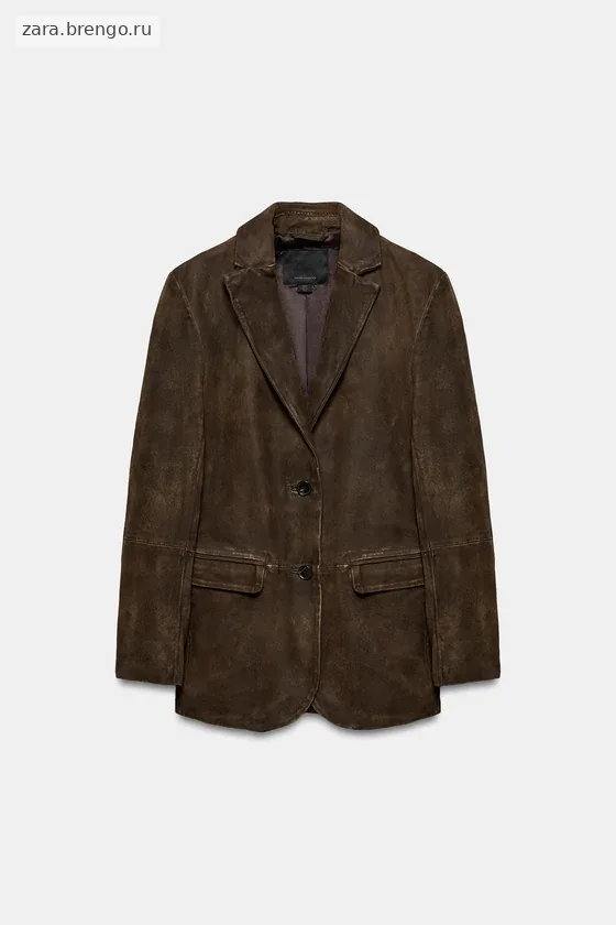 Эксклюзивный жакет из замши Zara «ZW» 