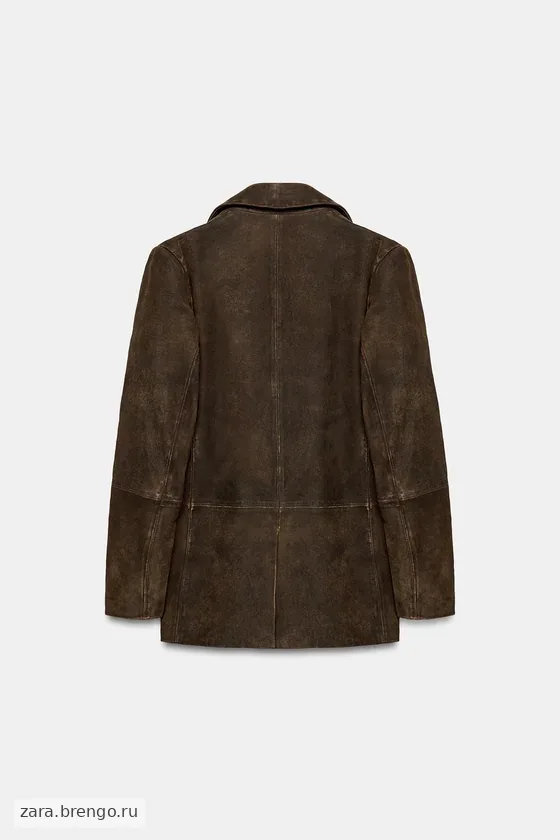 Эксклюзивный жакет из замши Zara «ZW» 