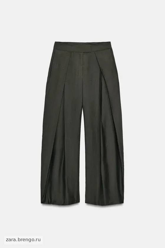 БРЮКИ  С ЗАЩИПАМИ — коллекция Zara «ZW»