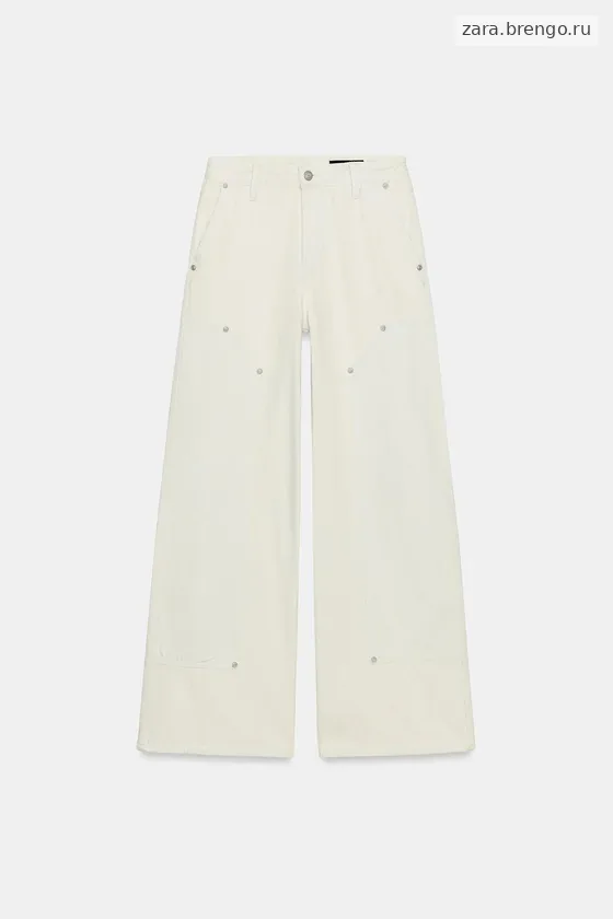 ДЖИНСЫ коллекция Zara «ZW» СО СРЕДНЕЙ ПОСАДКОЙ И ХЛЯСТИКОМ