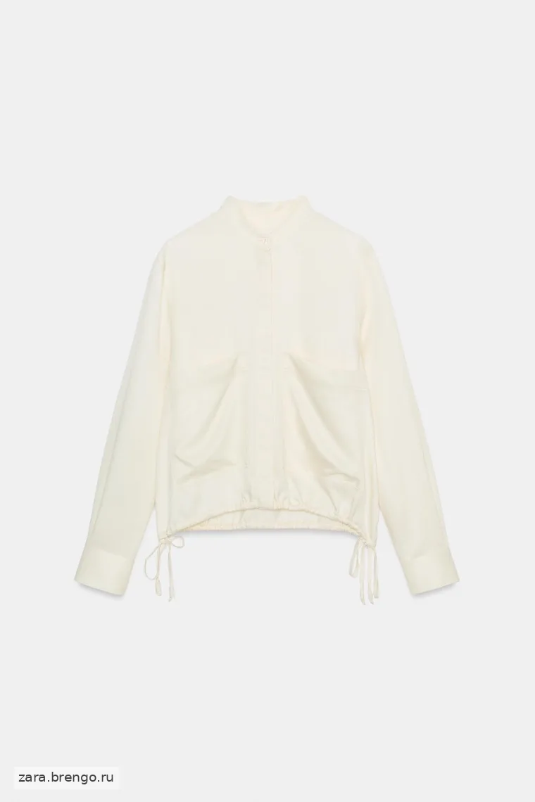 Блузка из атласа коллекции zara woman