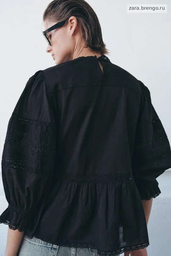РУБАШКА С ВЫШИВКОЙ коллекция Zara «ZW»