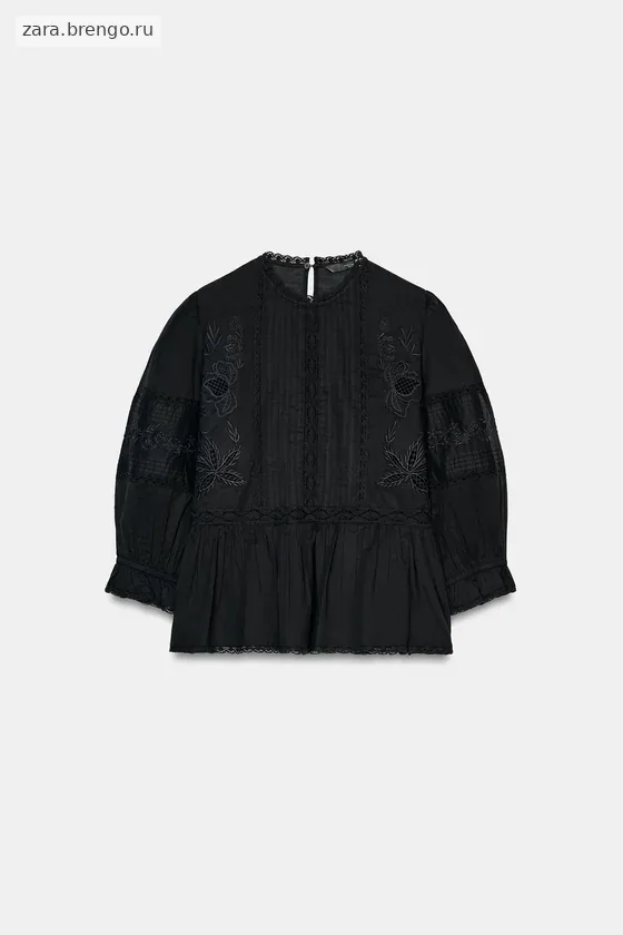 РУБАШКА С ВЫШИВКОЙ коллекция Zara «ZW»
