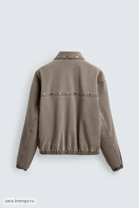 Куртка  relaxed fit с заклепками