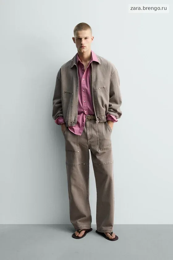 Куртка  relaxed fit с заклепками