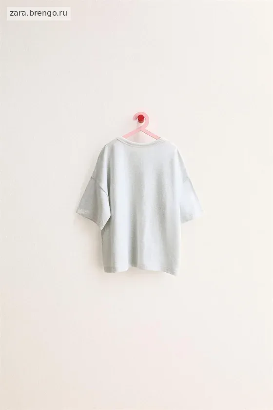Zara «Timeless» - ОДНОТОННАЯ ФУТБОЛКА ИЗ ХЛОПКА И ЛЬНА