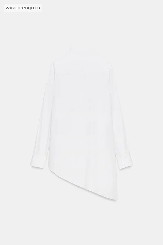 АСИММЕТРИЧНАЯ РУБАШКА ИЗ ПОПЛИНА — коллекция Zara «ZW»